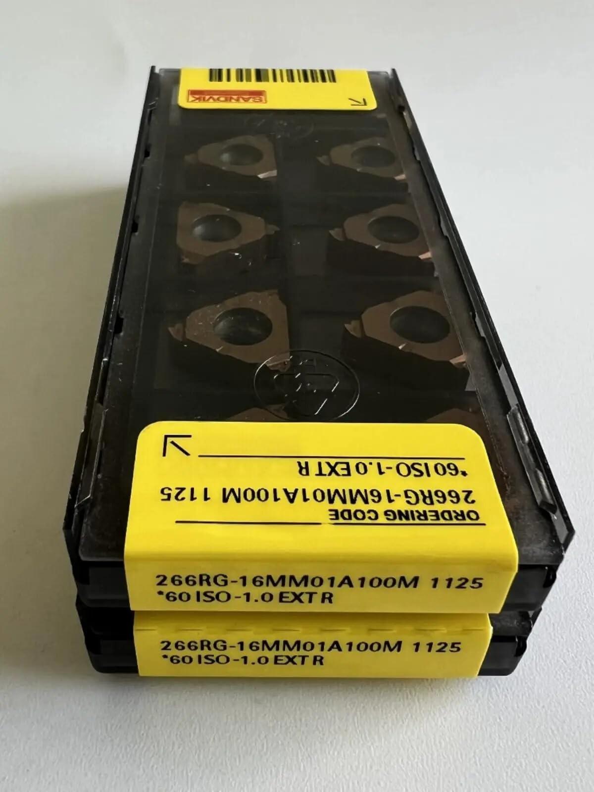 

Original Sandvik / 266RG-16MM01A100M 1125 / CNC lathe carbide blade 10 PCS