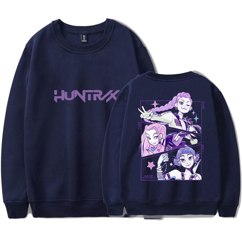 Nieuwe Lente Herfst KPop Demon Hunters Grafisch Bedrukte Oversized Hoodie Dames Heren O-hals Lange Mouw Sweatshirt Casual Trainingspak Grappige Kleding