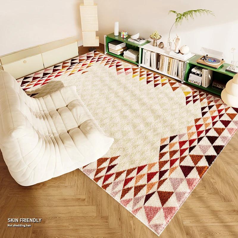

Artistic Twisted Stripe Area Rug for Living Room Bedroom Modern Textured Design Soft Non-Slip Floor Mat 80x120cm