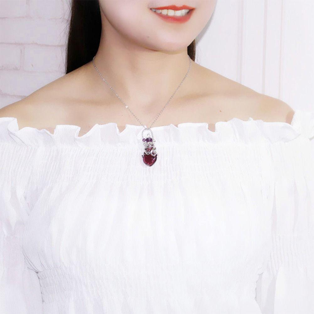 Heart Shape Perfume Vial Necklace Glass Vial Perfume Bottle Necklaces Wishing Bottle Pendant Gift