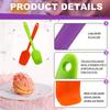 LMETJMA 28cm Silicone Spatulas Heat Resistant Spoon Spatula Non-Stick Spoonula Flexible Scrapers Baking Mixing Tool JT20