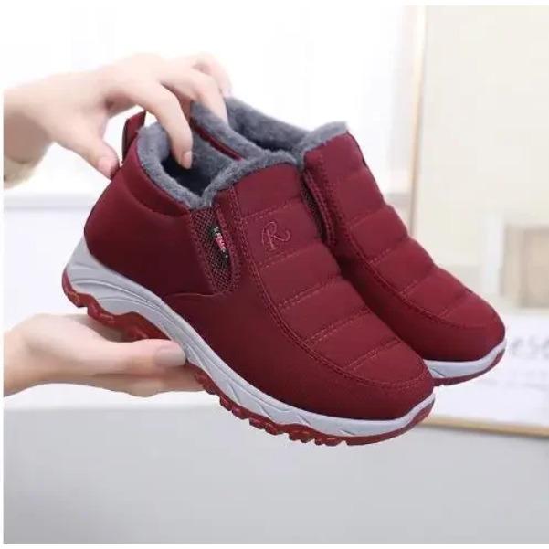 Women's Boots Unisex Winter Shoes Women Waterproof Snow Boots Female Slip On Casual Shoe Plush Footwear Men's Ankle Botas