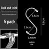 Haczyki S ze stali nierdzewnej (5-Pack)