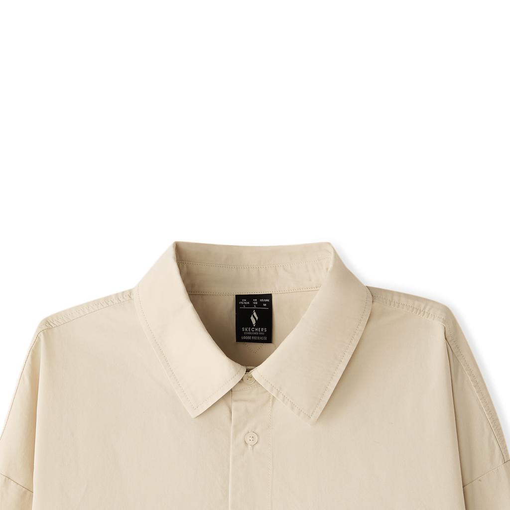 Skechers Woven Windproof Button Sports Shirt Unisex shirts L226U001-001J