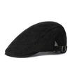 Corduroy Cap Men's Solid Color Retro Peaked Cap Winter Newsboy Caps for Men Thick Cap Old Man Cap Painters Hats