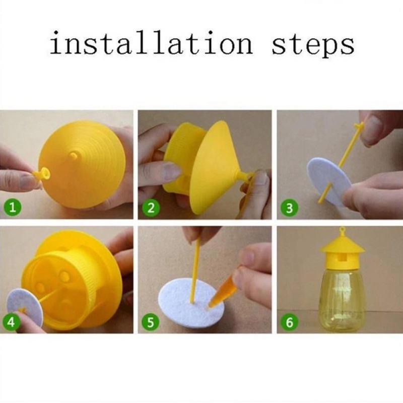 Wespenfalle Fänger Blumenform Fliegender Trichterfalle Bienen Wespen Fänger Garten Außen Hängendes Kontrollwerkzeug