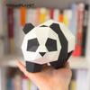 ORIGAMIPLANET 3D Origami Papercraft Kit Panda Fun DIY 3D Panda Paper Art Model for Teens Easy Handmade Animal Figurine Sculpture Gift Set for