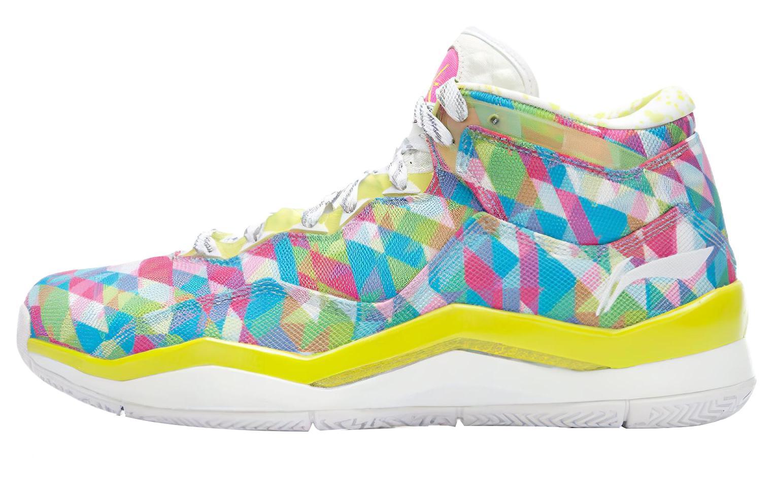Li Ning WOW 3 Way Of Wade 3 Нескользящие Легкие Средние Баскетбольные Кроссовки Мужские Разноцветные ABAJ013-57 42