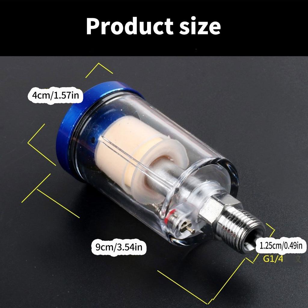 Spray Gun Air Regulator Gauge In-line Oil Water Trap Filter Separator Adapter Pneumatic Tool For Airbrush Accessories