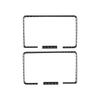 Carbon Fiber Car Accessories Vanity Makeup Mirror Panel Frame Modified Interior Cover Sticker Trim For Ford Focus MK3 2012-2018