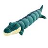 Long simulated crocodile throw pillow plush toy grass green cushion children's birthday gift