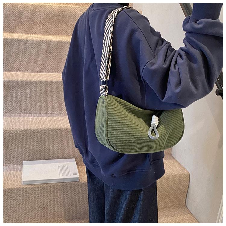 New Women's Bag, Corduroy Pillow Bag Beauty.