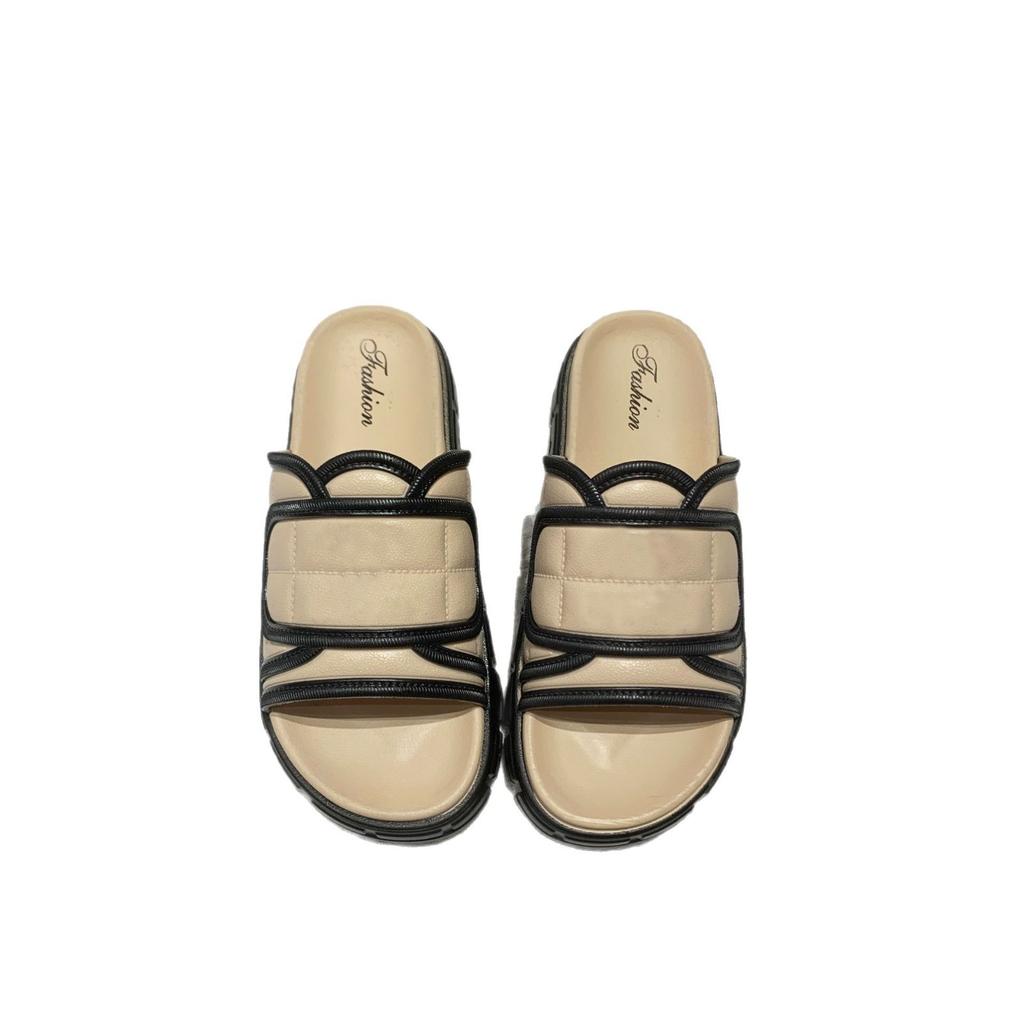 Women's Slippers Outer Wear Summer New Fashion Thick-soled Sandals Fairy Wind Seaside Vacation Beach Shoes