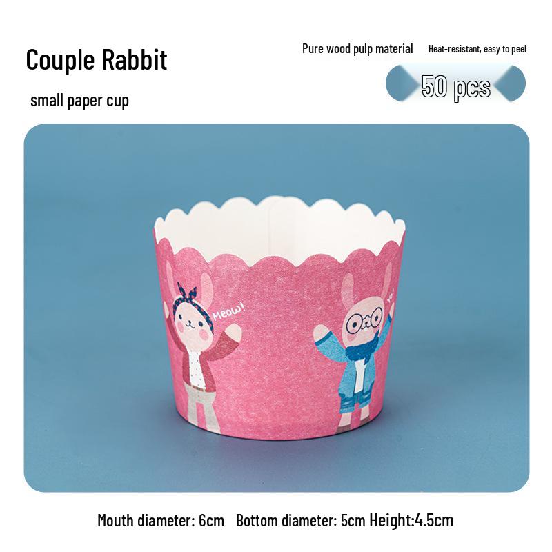 50 Hochtemperatur-Beständige Kraftpapier Muffin- & Chiffon-Kuchenförmchen - Lebensmittelqualität, Einweg, Runde Backförmchen