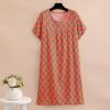 Elegant Summer Loose Long Dresses Women Oversize Short Sleeve Dress
