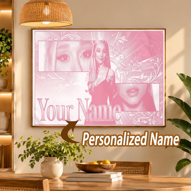 Custom Name Ariana Grande 5D Diamond Painting Personalized Full Drill Diamond Art Kit Gift