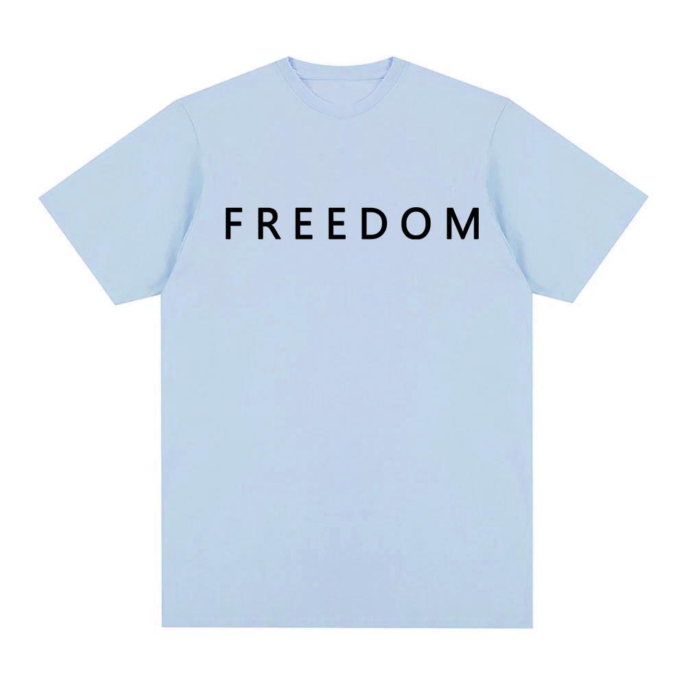 Freedom Charlie Kirk T-shirt High Quality 100%Cotton Loose Female/Male Tshirts Streetwear America American Fashion T Shirts