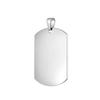 50pcs Blank Stainless Steel Military Dog Tags for Stamping Engraving