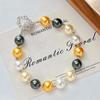 High Quality Retro Design Artificial Crystal Pearl Bracelet Bracelet