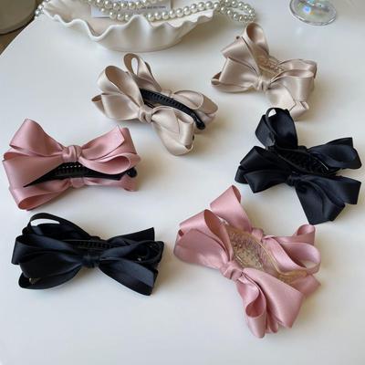 Elegant Retro Bow Hairpin: Exquisite High-Grade Banana Clip for Women