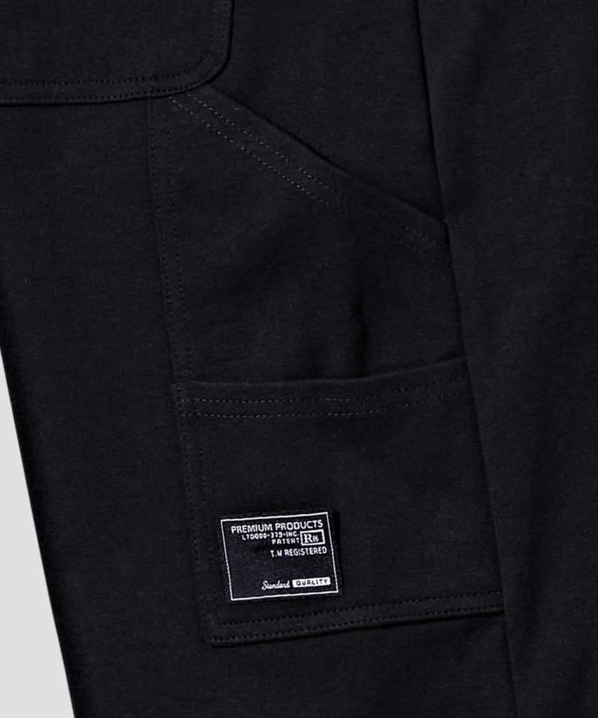 AGOD Carpenter Daimaru Sweat Wide Pants [Black]