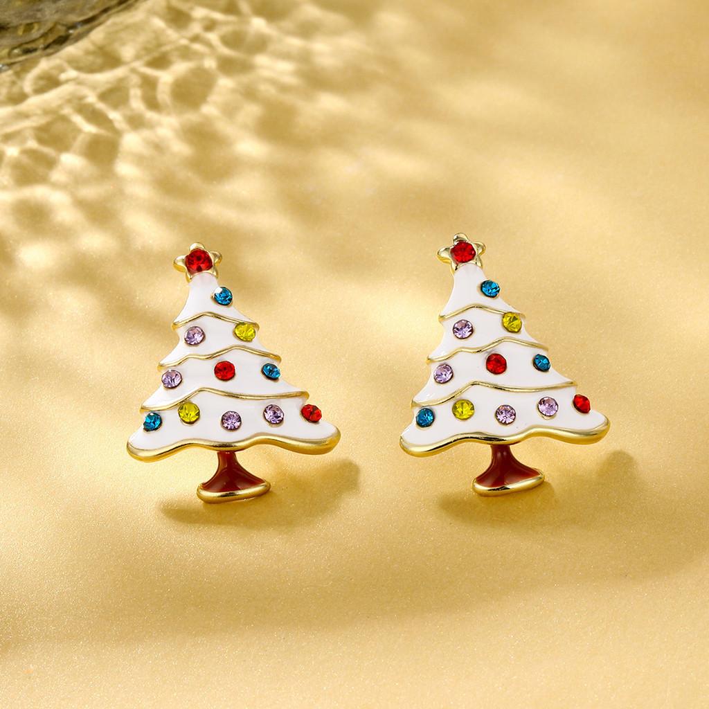 Christmas Fashionable Alloy Earrings Unique Gift For Women Jewelry Holiday