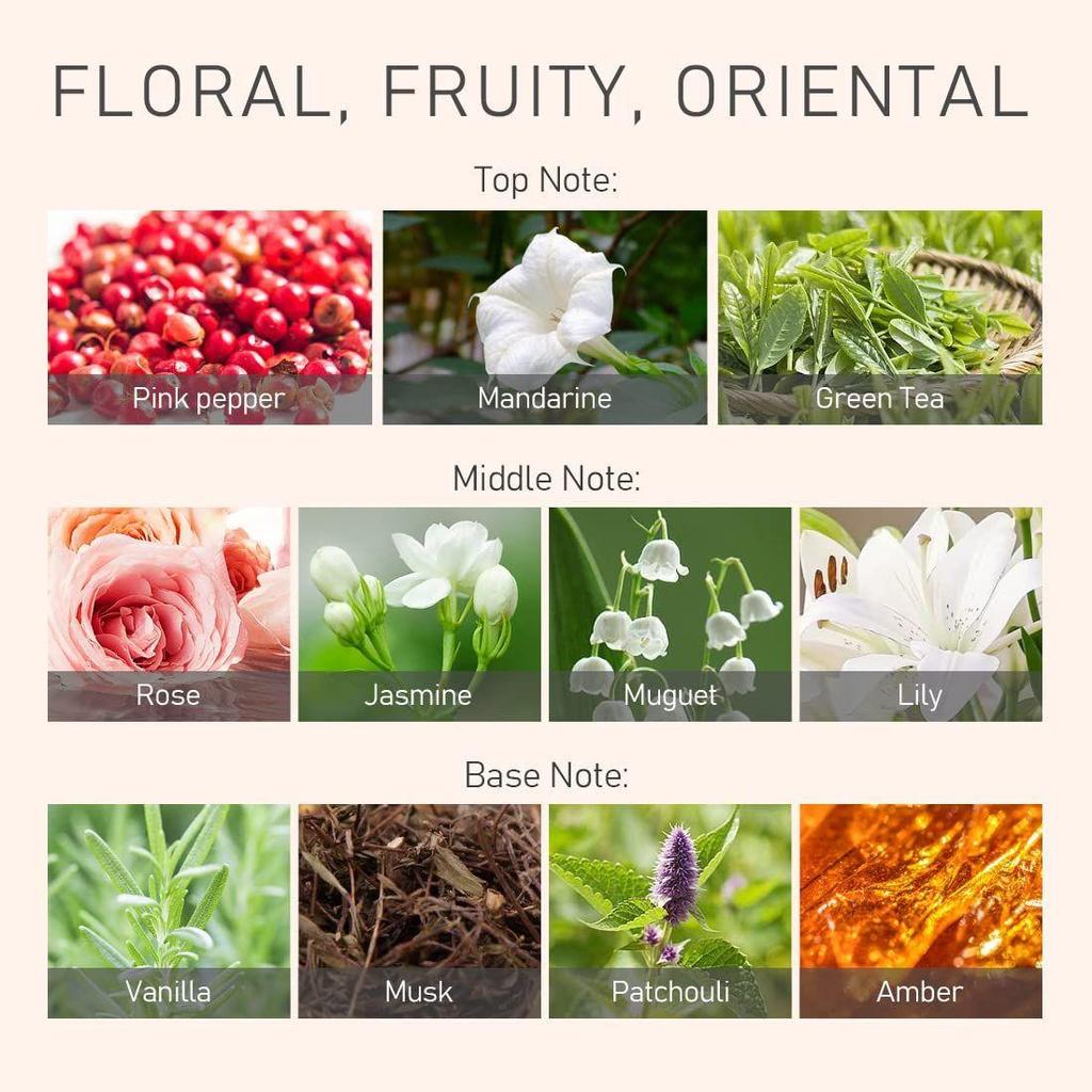 MINISO Eau de Toilette Perfume with Long Lasting Fragrance for Women, 50ML, Fairy Garden Series, Autumn Love