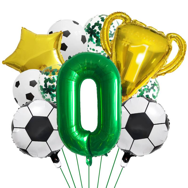

32-Inch Digital Football World Cup Themed Aluminum Film Balloon Set Trophy Photo Scene Arrangement Atmosphere Decoration Trophy Football Set 0