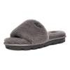 UGG Open Toe Flat Comfortable Odor Resistant Slide Sandals Women Sandals Charcoal 1100892-CHRC
