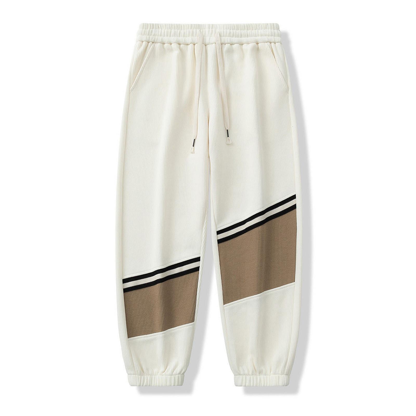 

Мужские повседневные однотонные прямые удобные брюки со шнурком XL хаки