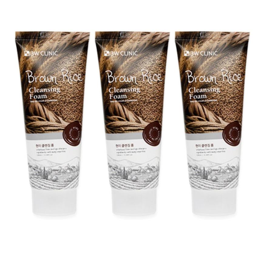 3w Clinic Brown Rice Cleansing Foam 100ml (3 Options)