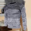 Long Sleeve Patchwork Men Sweater Autumn Winter O-Neck Stretchy Knitted Pullover Sweater Streetwear