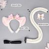 Kitten Cosplay Costume Animal Ear Headband Bowknot Tail for Women Girl Halloween Role Play Animal Outfit Accessories
