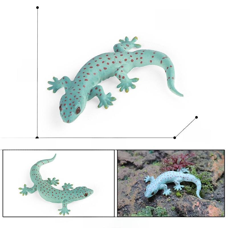 Kids Animal Replica Plastic Reptile Model For Educational Scene Decoration зелёный