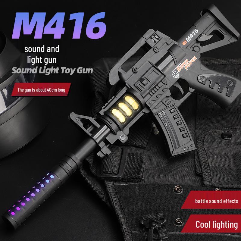 Child's Electric Toy Gun with Sound & Light - Boys' Play Model, Ideal for Kindergarten Stage Props & Gifts
