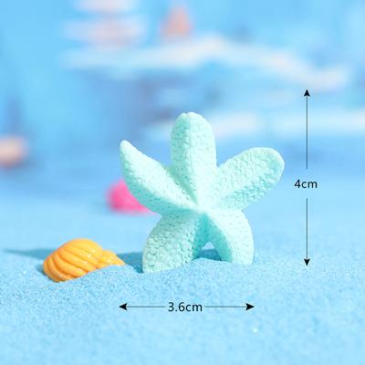 Mini Bunte Fünfzackige Seesterne Seesterne Harz Aquarium Seesterne Ornamente