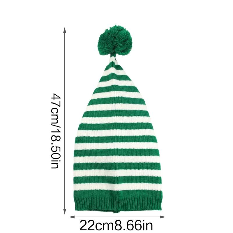 Christmas Knitted Hat Adult Kids Soft Santa Beanie Santa Hat New Year Party Kids Gift Christmas Decoration for Women
