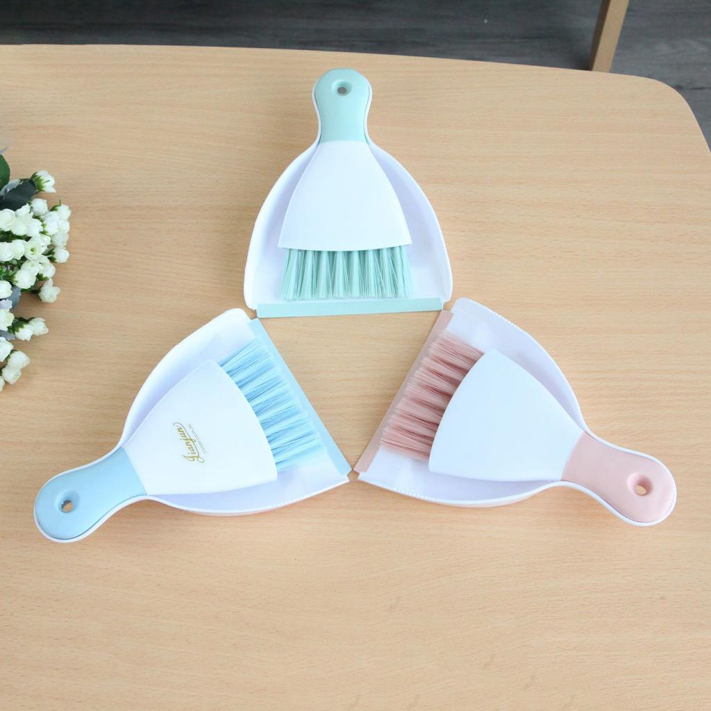 Home Small Cleaning Broom Dustpan Set Mini Brush Small Broom Dustpan Kit Desktop Garbage Sweeper Household Cleaning Tool