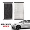 Pentru Tesla Model 3 Model Y 2017-22 Filtru de aer HEPA, pachet de 2 cu cărbune activat Tesla Filtru de aer pentru cabină de schimb pentru aer condiționat