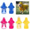 Water Resistant Dog Raincoat With High Density PU Fabric Reflective Strips For Night Safety And Rainy Day Protections