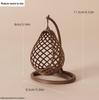Dollhouse Hanging Basket Ornament - Miniature Swing Chair Decor for DIY Sandbox Furniture