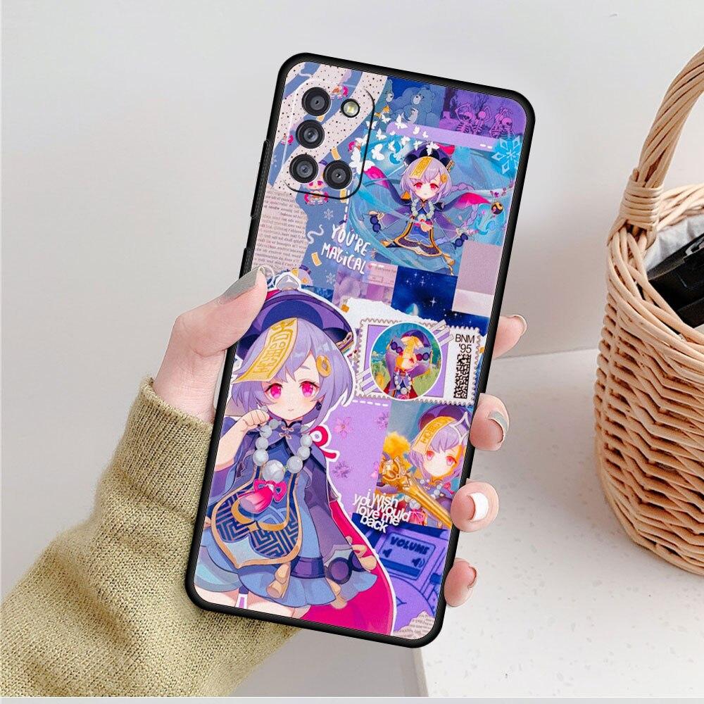 Luxusní Genshin Impact Anime pro Samsung Galaxy A51 A71 A52 A32 4G A41 A12 A02s A72 A21s A31 A23 A73 A03s A33 A52s Phone Funda