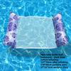 Summer Swim Foldable Striped Inflatable Lounge Hammock Stripe Swimming Pool Parties and Floating Mat Pool Toys Pool Inflatable