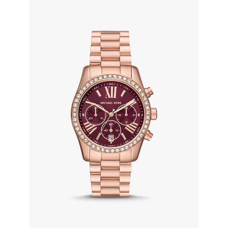 

Часы Michael Kors Lexington с паве, покрытие из розового золота, MK7275 розового золота