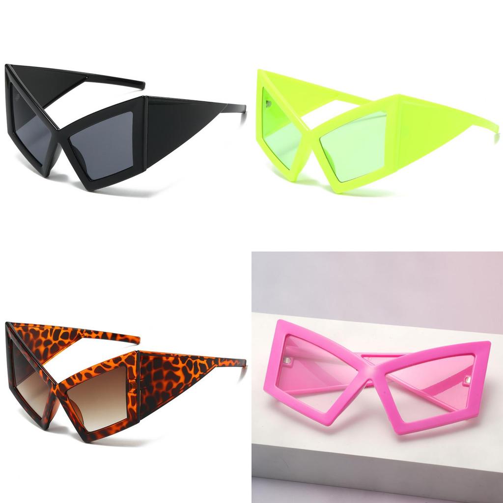 Black Full Frame Cat Eye Sunglasses With Uv400 Protection For Outdoor Travel And Stylish Occasions