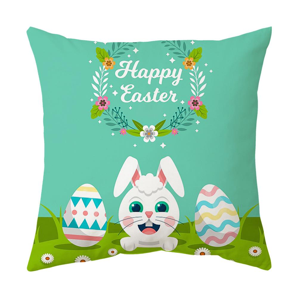 Easter Pillow Cover Cartoon Sofa Cushion Cover Office Waist Cushion Cover