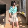 Sommer Sexy Sicherheitshose aus Eisseide mit Spitzenrand, Leggings, Sicherheitsshorts, Damenunterwäsche, Satin, Höschen mit nicht gewelltem Saum