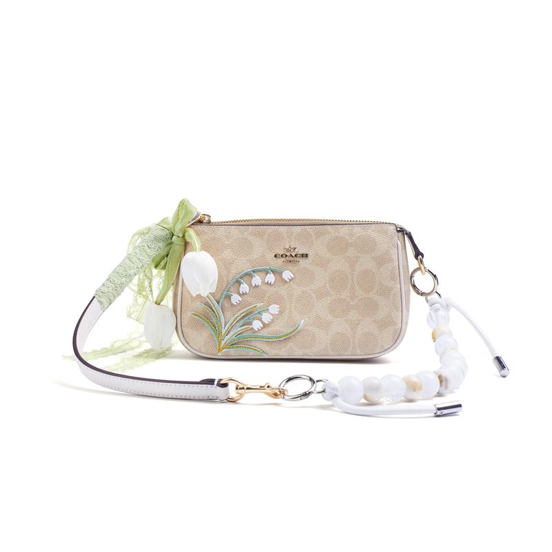 

COACH shoulder bag [Customized bag] Nolita 19 Iduo fresh and natural tulip ribbon classic old Lily of the Valley Whispers Basic Pack (Pack + Dust Bag) золотий