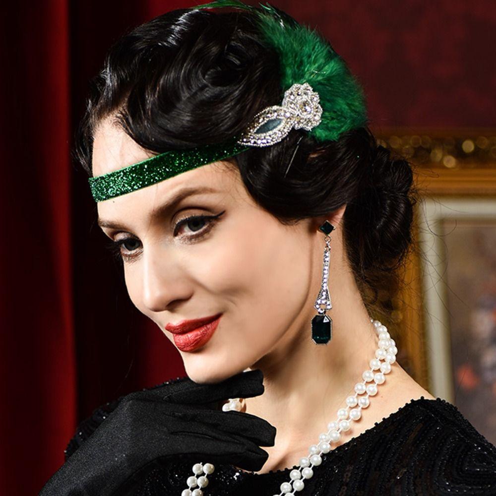 

Головной убор с бриллиантовыми перьями, аксессуары для волос, маскарадная повязка для волос, обруч для волос для девочек