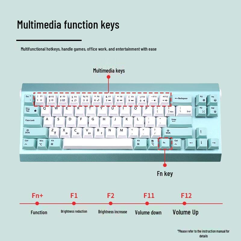 Double Shell M69 Tri-Mode Silent Mechanical Keyboard